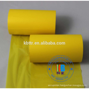 Clothing polyester care label printing yellow wash thermal printer ribbon